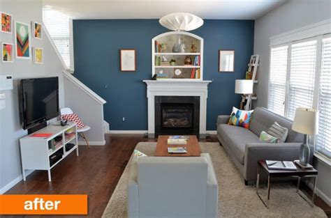 Before And After A Beige And Boring Living Room Goes Bright And Vibrant