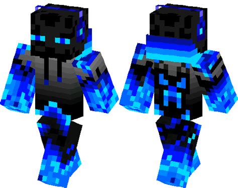 Blue Enderman Skin Minecraft Pe Bedrock Skins