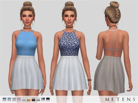 The Sims Resource Poppy Dress By Metens Sims 4 Downloads Sims 4 Cc