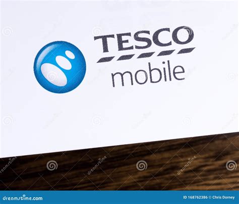 Tesco Mobile Logo Editorial Photo Image Of Closeup 168762386
