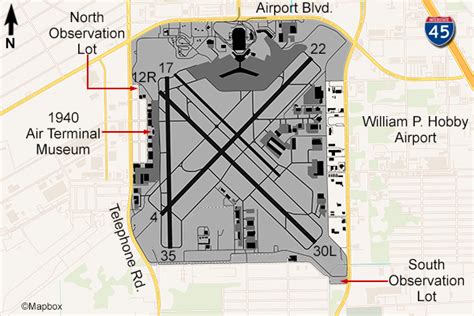 Houston Hobby Airport Map El Paso On Map