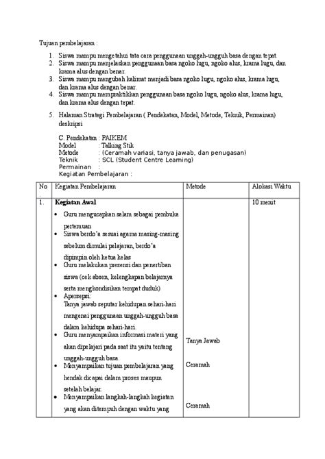 Verb + to + verb. Contoh Kalimat Ngoko Alus - Puspasari