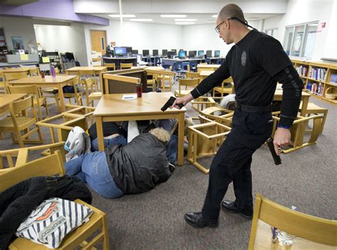 Lockdown 101 School Staff Join In Active Shooter Training