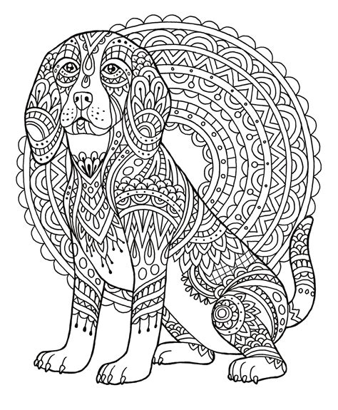 Dog Coloring Book For Adults By Colorit Colorit Hasby Mubarok
