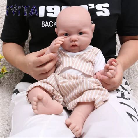 IVITA INCH Floppy Silicone Reborn Baby Babe Adorable Full Silicone Doll PicClick