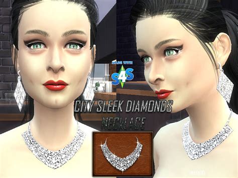 The Sims Resource City Sleek Diamonds Necklace
