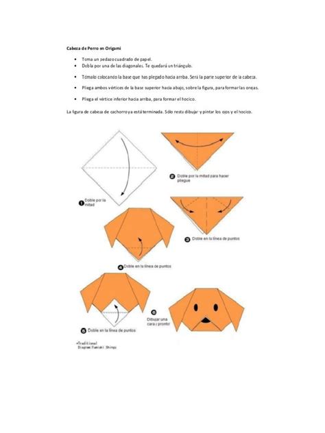 Origami Perro Texto Instructivo