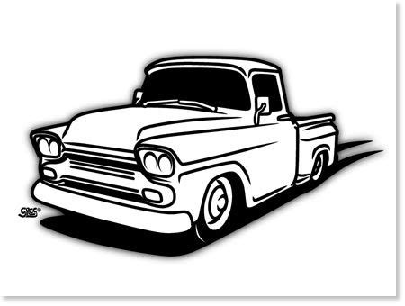 Trucks are seen by many as the kings of the road and they are very imposing, so for this tutorial we are going to look at how to draw one in perspective referring back to our comparison of the different types of truck, you can now clearly see how the ideas are similar between the continents, but in. 1958 Chevy Truck Drawings Sketch Coloring Page | 1958 ...