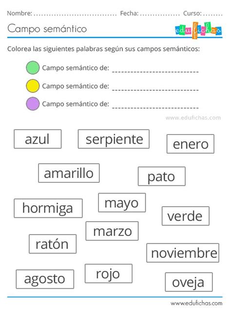 Fichas de matemática para primaria y secundaria. Actividades de Campo Semántico para Primaria y Preescolar. PDF Gra… en 2020 | Lectura y ...