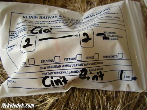 For more information and source, see on this link : KLINIK HAIWAN & SURGERY TAMAN EQUINE - KUCING | DENNIS ZILL