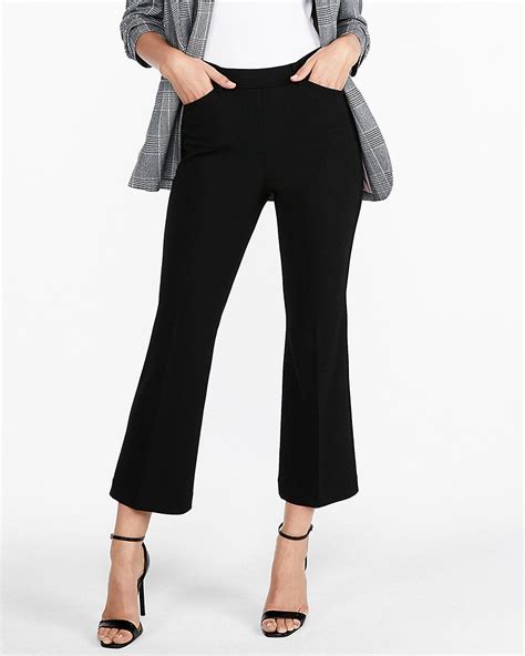 High Waisted Cropped Flare Pant Express Cropped Flares Cropped