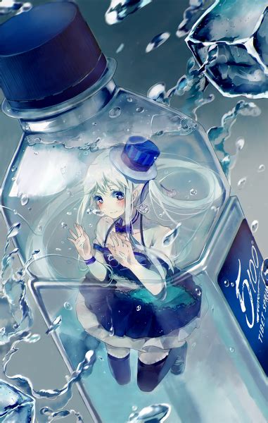 5100 Stuck In A Bottle Pretty Anime Girl Pretty Anime