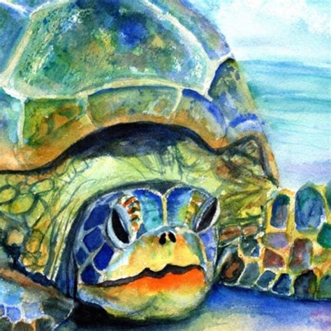 Sea Turtle Fine Art Print Kauai Art Turtles Hawaiian Honu Etsy