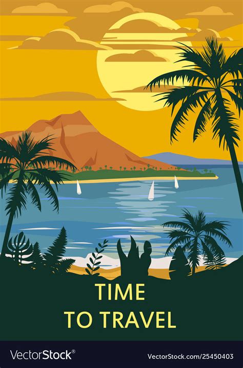 Time To Travel Vintage Travel Poster Etsy