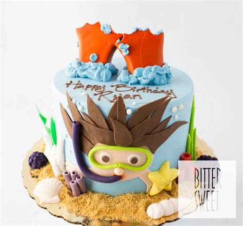 Snorkeling Cake Cake Custom Birthday Cakes Custom Cakes