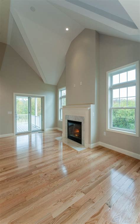 Walls, accent walls, floors, furniture, cabinetry, doors, exterior trim, porches; Best Stain Color for Pine Ceiling | Living room wood floor ...