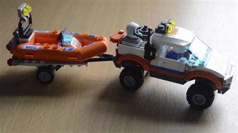 Lego City Coast Guard 4x4 And Diving Boat Review 60012 Youtube
