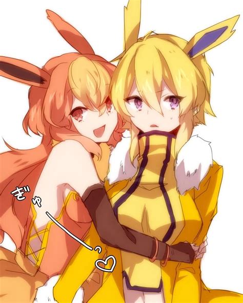 Anime Picture Search Engine 2girls Blonde Hair Elbow Gloves Flareon