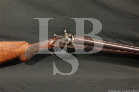 Early Colt Model Ga Sxs Hammer Double Barrel Shotgun