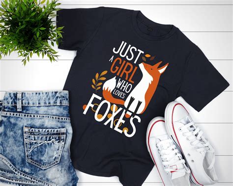 Just A Girl Who Loves Foxes Fox Birthday Party Cute Fox Lover Etsy 90s Street Fashion