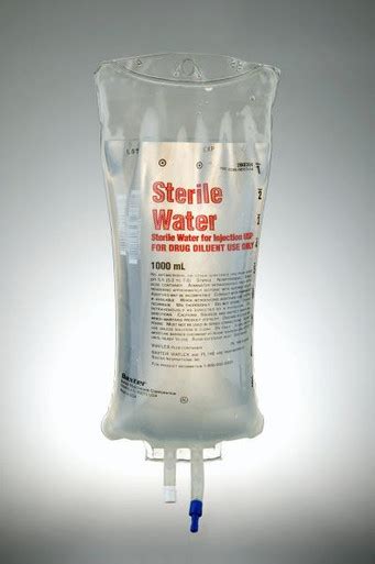 Baxter Sterile Water For Injection Usp Viaflex Container 1000 Ml 14