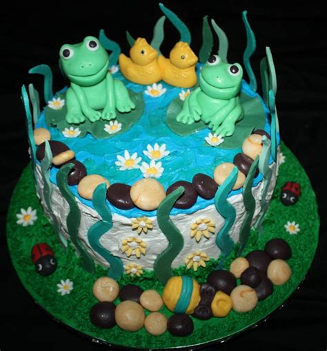 Frogs Baby Shower Cake Baby Shower Cakes Frog Baby Showers Cupcake