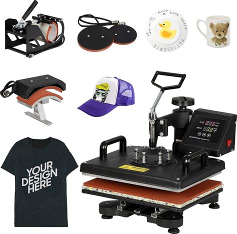 Printing And Graphic Arts 5 In 1 Heat Press Machine Sublimation Printing
