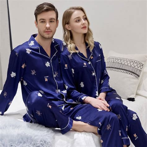 Couple Matching Silky Satin Pajamas Groom And Bride Gift Etsy