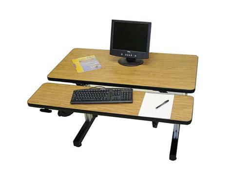 Dual Surface Manual Adjustable Height Desks Ergosource