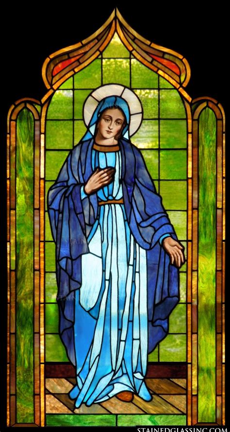 Mary Jesus Mother Stained Glass