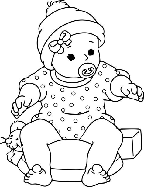 Printable Baby Coloring Pages Realistic