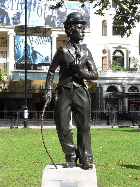 Charlie Chaplin Leicester Square London Statue Life Size Bronze