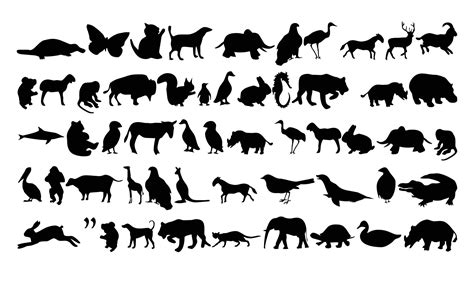 A Collection Of Animal Vectors For Logos Icons T Shirts And Children