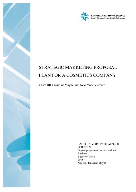 Strategic Marketing Proposal Plan Templates At