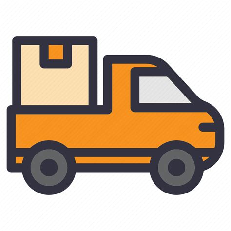 Deliver Delivery Move Out Package Service Shipping Truck Icon