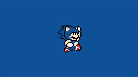 Minimalism Sonic Super Mario Bros Wallpapers Hd