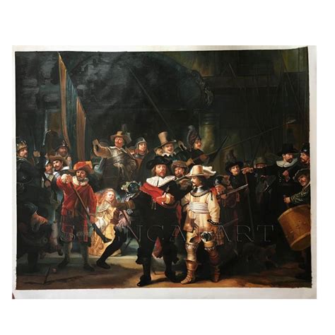 100 Hand Painted Famous Oil Painting Old Masterpiece The Night Watch