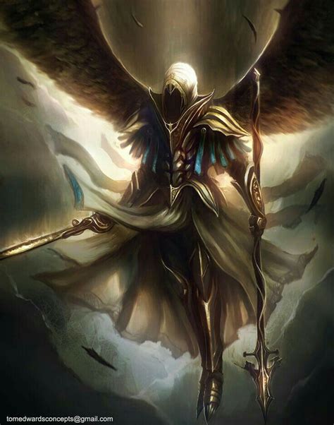 Warrior Angel Dark Fantasy Art Angel Art Archangels