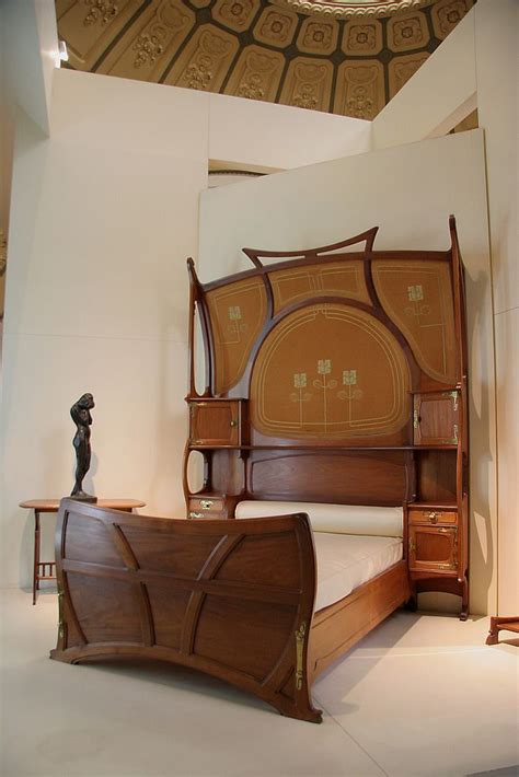 Art Nouveau Bed Bed With Built In Cupboards In The Headboa Mary
