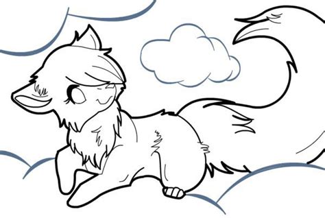 Anime Wolf Coloring Pages Coloring Cool