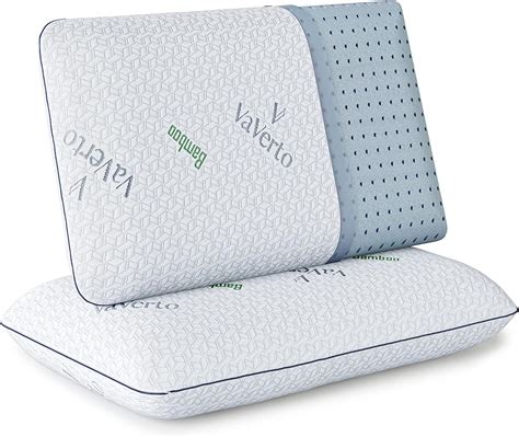 Amazon Com Vaverto Gel Memory Foam Pillow Queen Size Ventilated