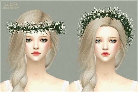 Flower Crown By Weepingsimmer At Simsworkshop Sims 4