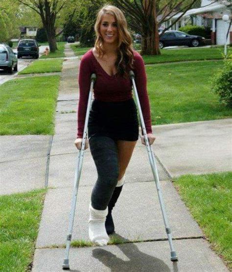 145 Best Crutches Images On Pinterest Leg Cast Crutch And Crutches
