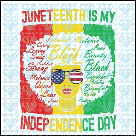 Download Juneteenth Is My Independence Day Not July 4Th Svg Files ...