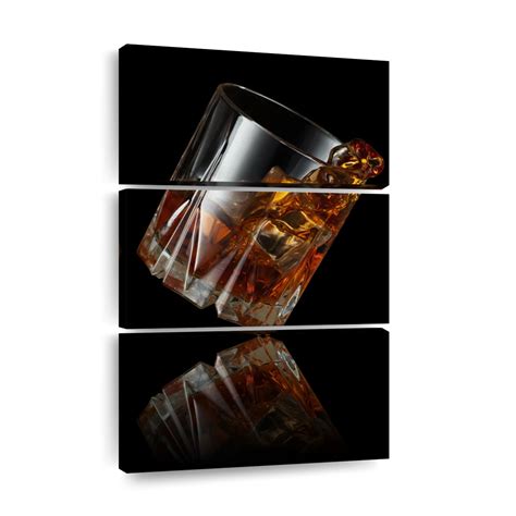 Whiskey Glass Reflection Wall Art Photography