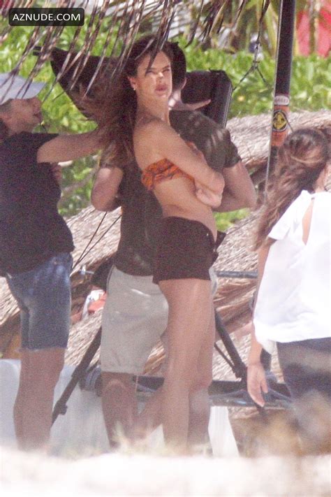 alessandra ambrosio was back on the beach flaunting her fantastic