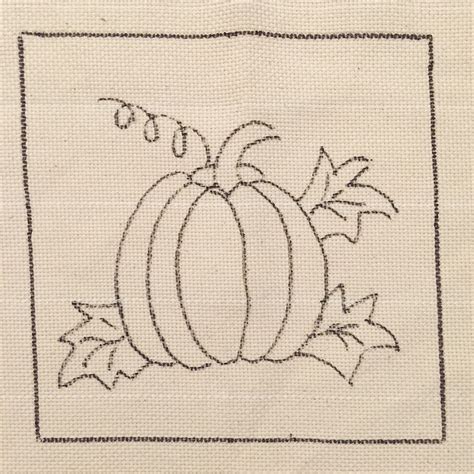 Pumpkin Punch Needle Rug Hooking Pattern Fits 12x12 Inch Etsy