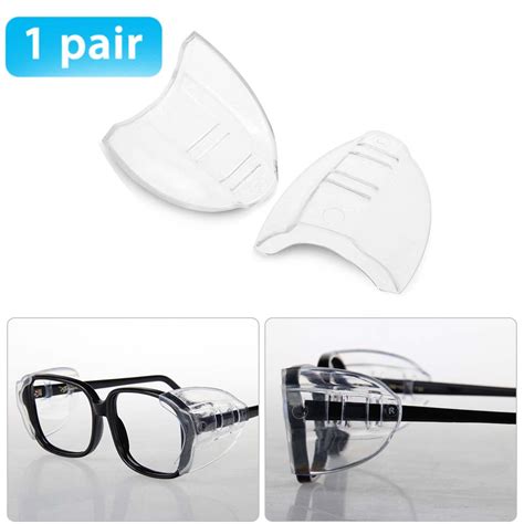 safety and security eye protection fits small to medium eyeglasses 10 pairs clear side shields and