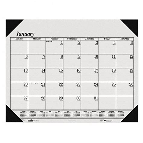 House Of Doolittle White Monthly Desk Pad Calendar 22 In X 17 In Sheet