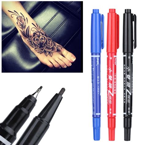 Tattoo Marker Pen Permanent Makeup Eyebrow Microblading Thin Scribe